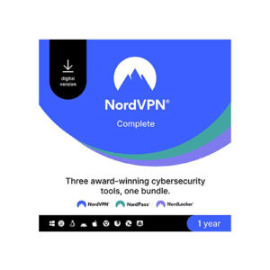 NordVPN Complete, 10 Devices, 1-Year, VPN & Cybersecurity Software Bundle, Digital Code